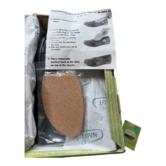 Naot Architect Indigo Blue Wave Shoes Ballet Flats Loafers EU 41 US 10-10.5 EUC - Picture 9 of 12